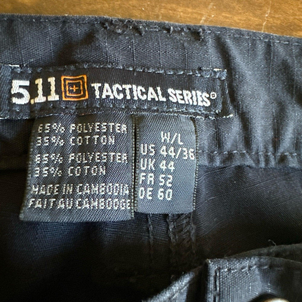 5.11 Tactical Series Pants US 44/36 Navy Blue Cargo Military Style 🇺🇸 - Picture 2 of 7